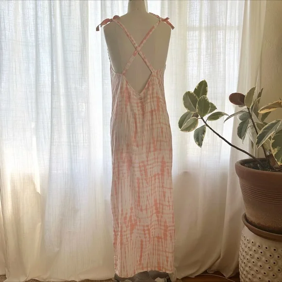 NW/OT Beachy tie-dye swim cover-up maxi - Picture 4 of 7